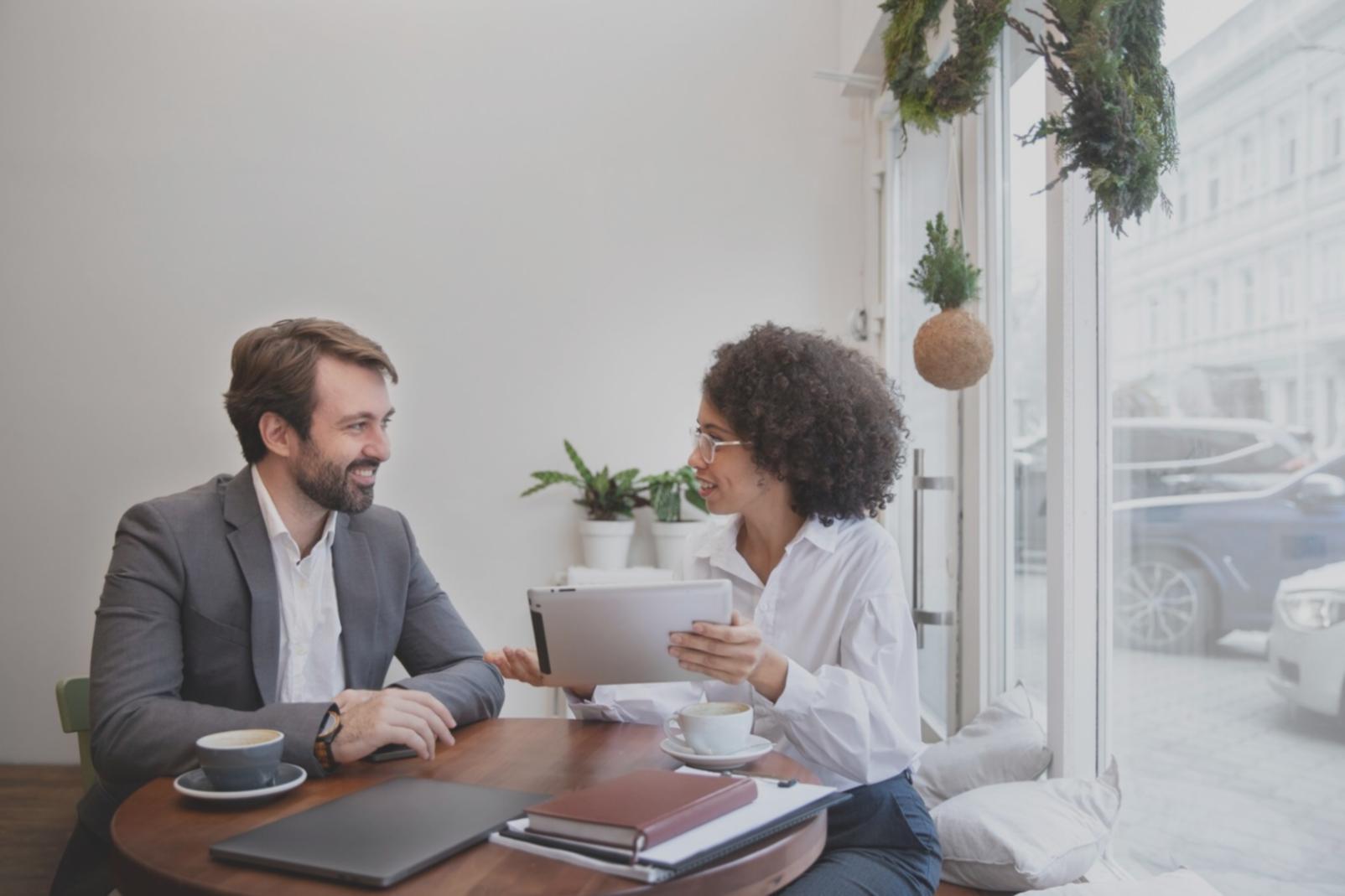 Business professional reviewing financial documents and planning strategies